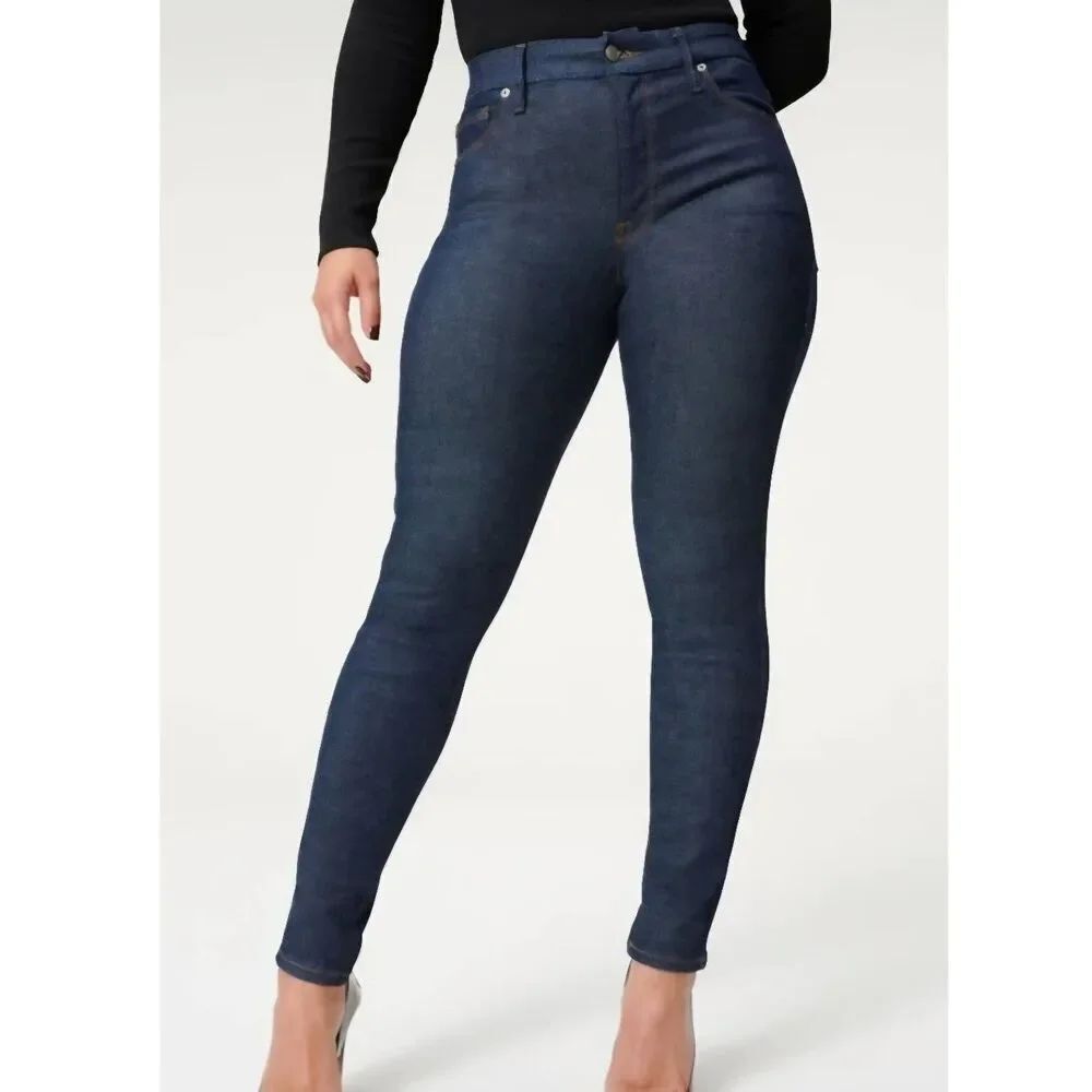 GOOD AMERICAN ALWAYS FITS GOOD LEGS JEANS In Color Blue04 Sz 20-26